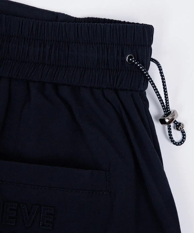 CREVE NINE: Pocket Point Banding Skirt - Black