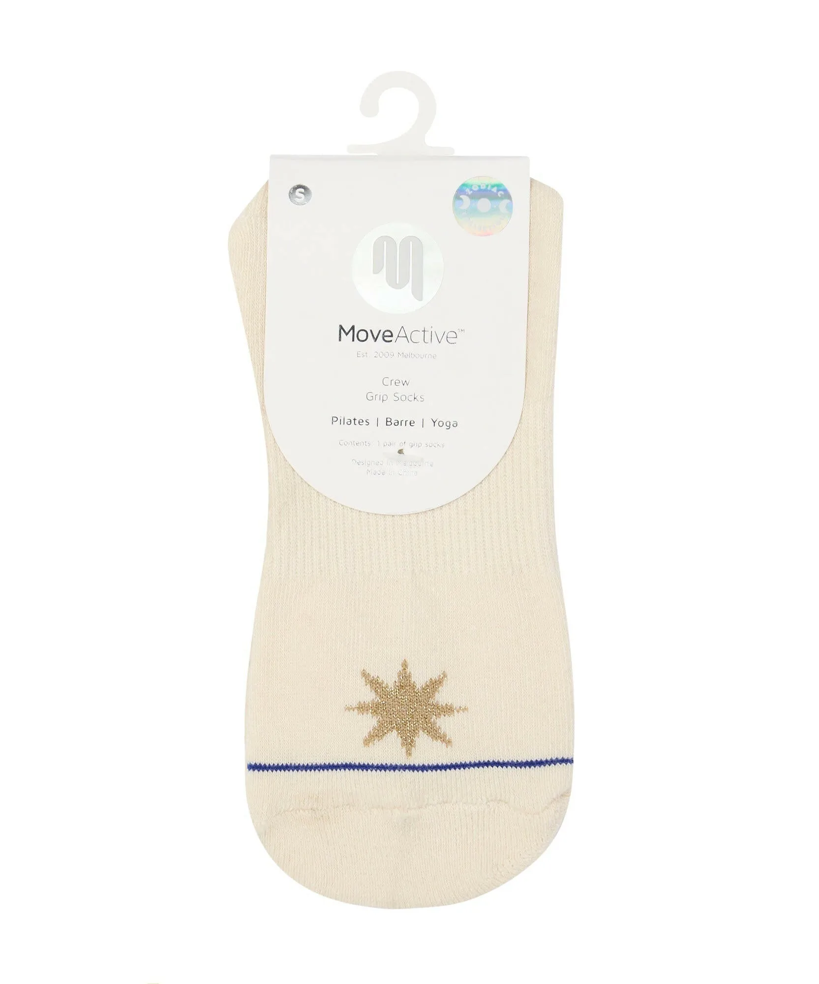Crew Non Slip Grip Socks - Aries