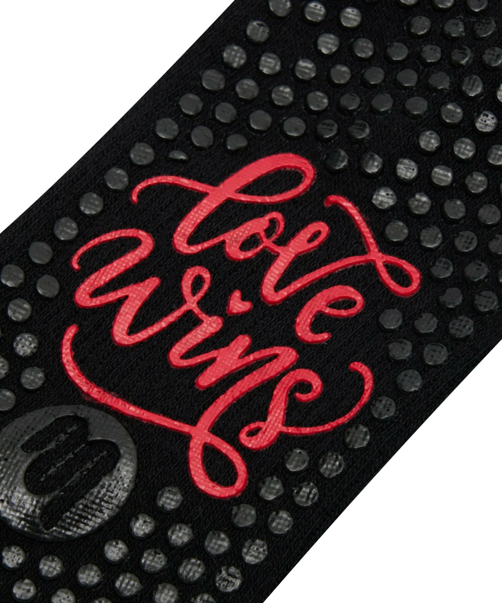 Crew Non Slip Grip Socks - Rainbow Black