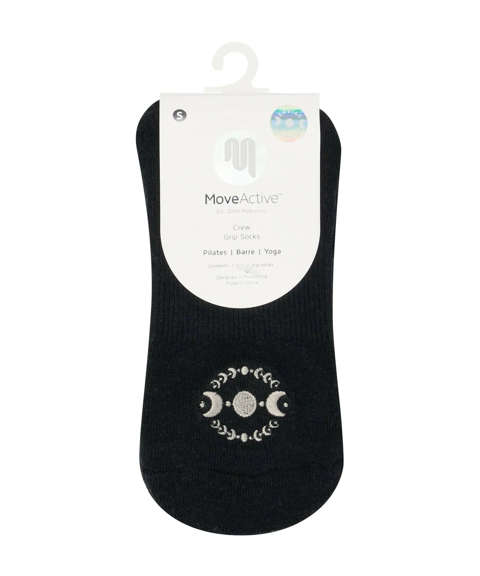Crew Non Slip Grip Socks - Solar Eclipse