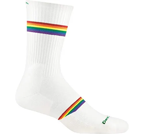 Darn Tough Mens 1111 Prism Crew Lightweight with Cushion Merino Wool Socks