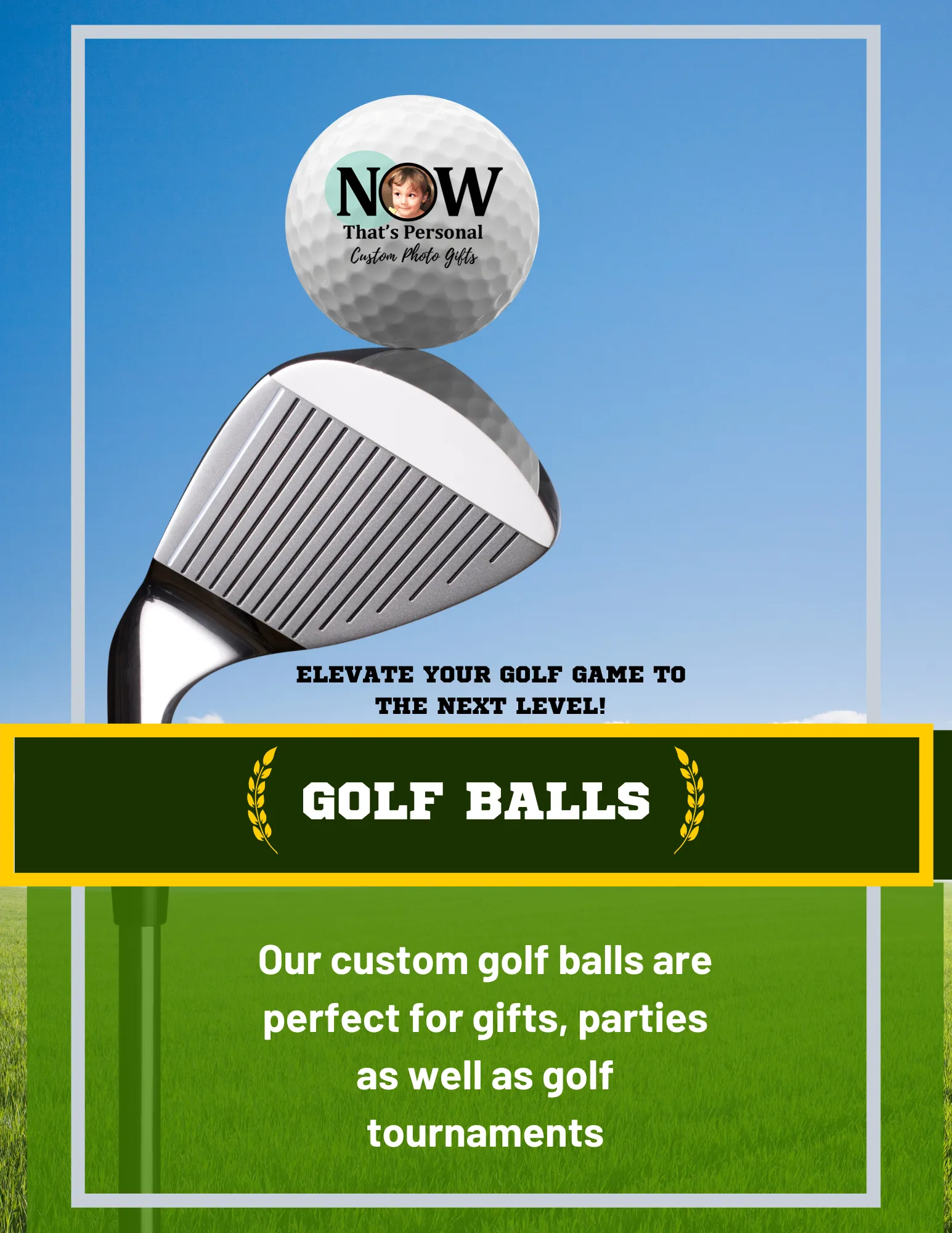 Dog Face Golf Balls - Set of 3 Balls
