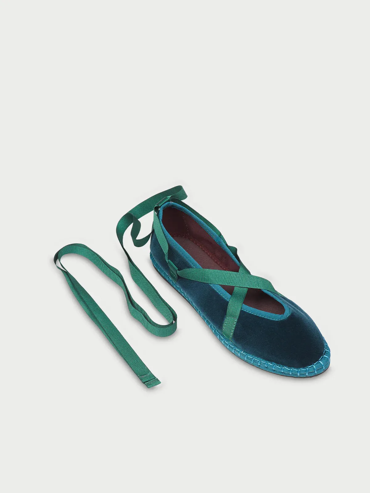 EICHIRO SILK RIBBON PETROL GREEN