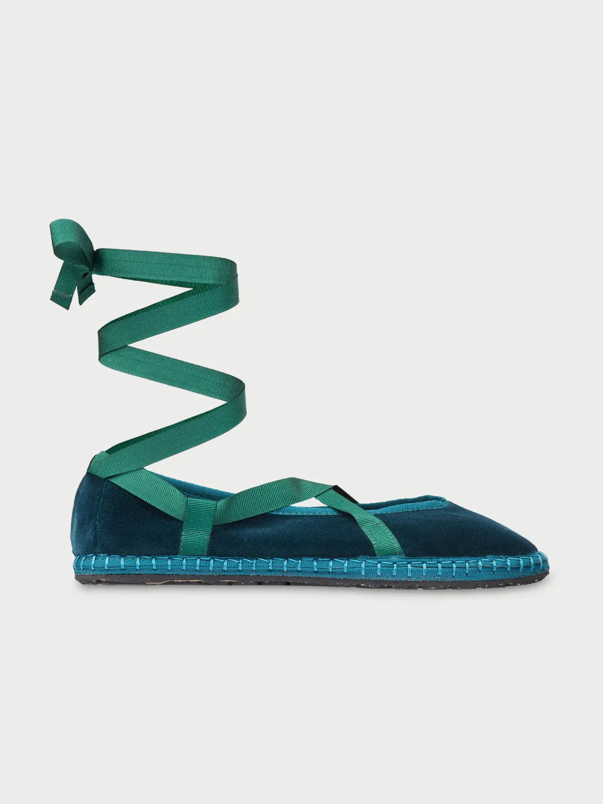 EICHIRO SILK RIBBON PETROL GREEN