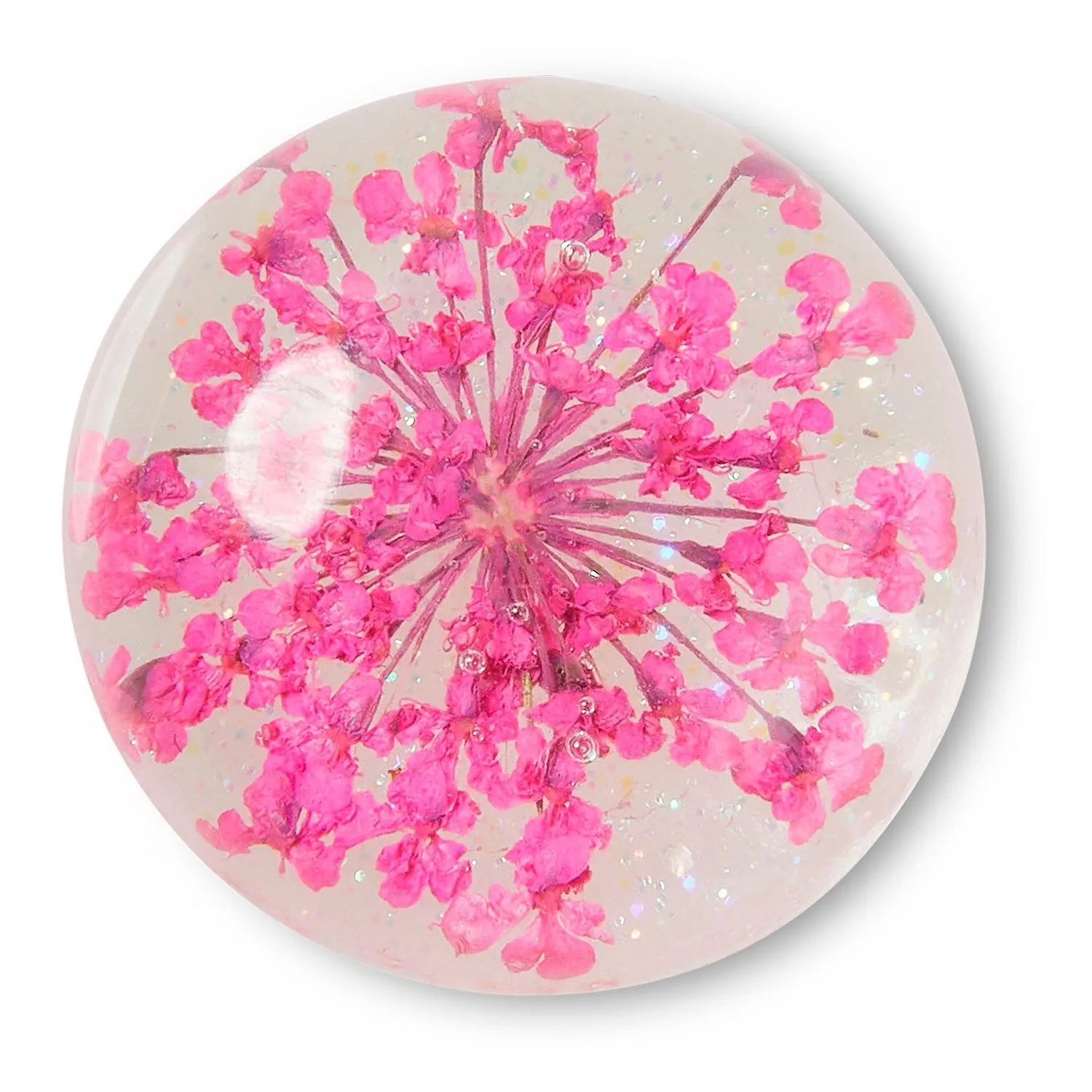 Encapsulated Purple Flower Jibbitz