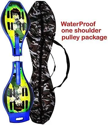 EONWISE Highly Flexible Heavy Duty Cruiser Board LED Flash Lights PU 80mm Wheels, 30 X 9 Inch (Yellow)
