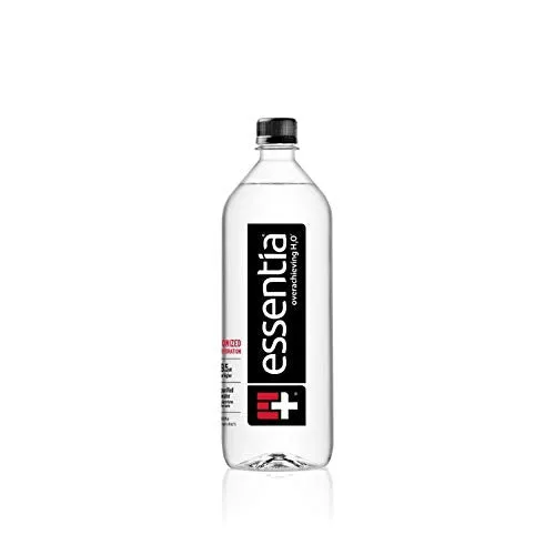Essentia Water, Ionized Alkaline Bottled Water; Electrolytes for Taste, Better Rehydration, pH 9.5 or Higher, 33.8 Fl Oz, Pack of 12