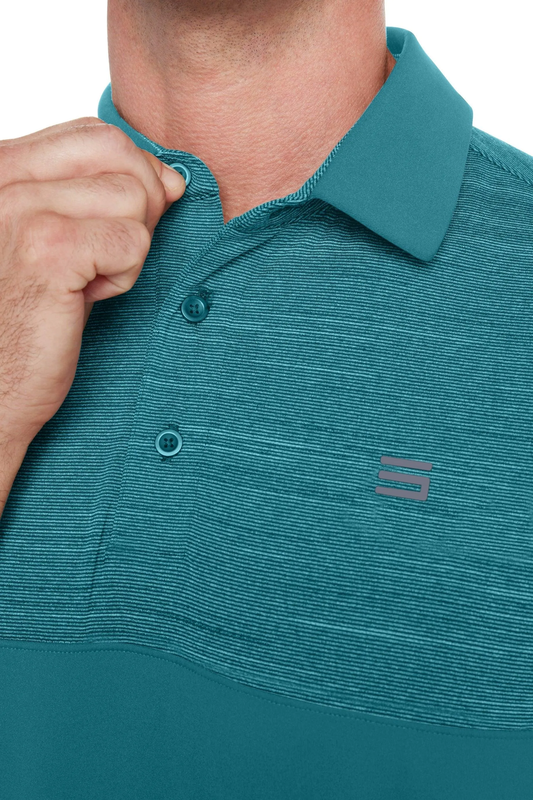 Extreme Deal - Men's Heathered Two-Tone Golf Polo