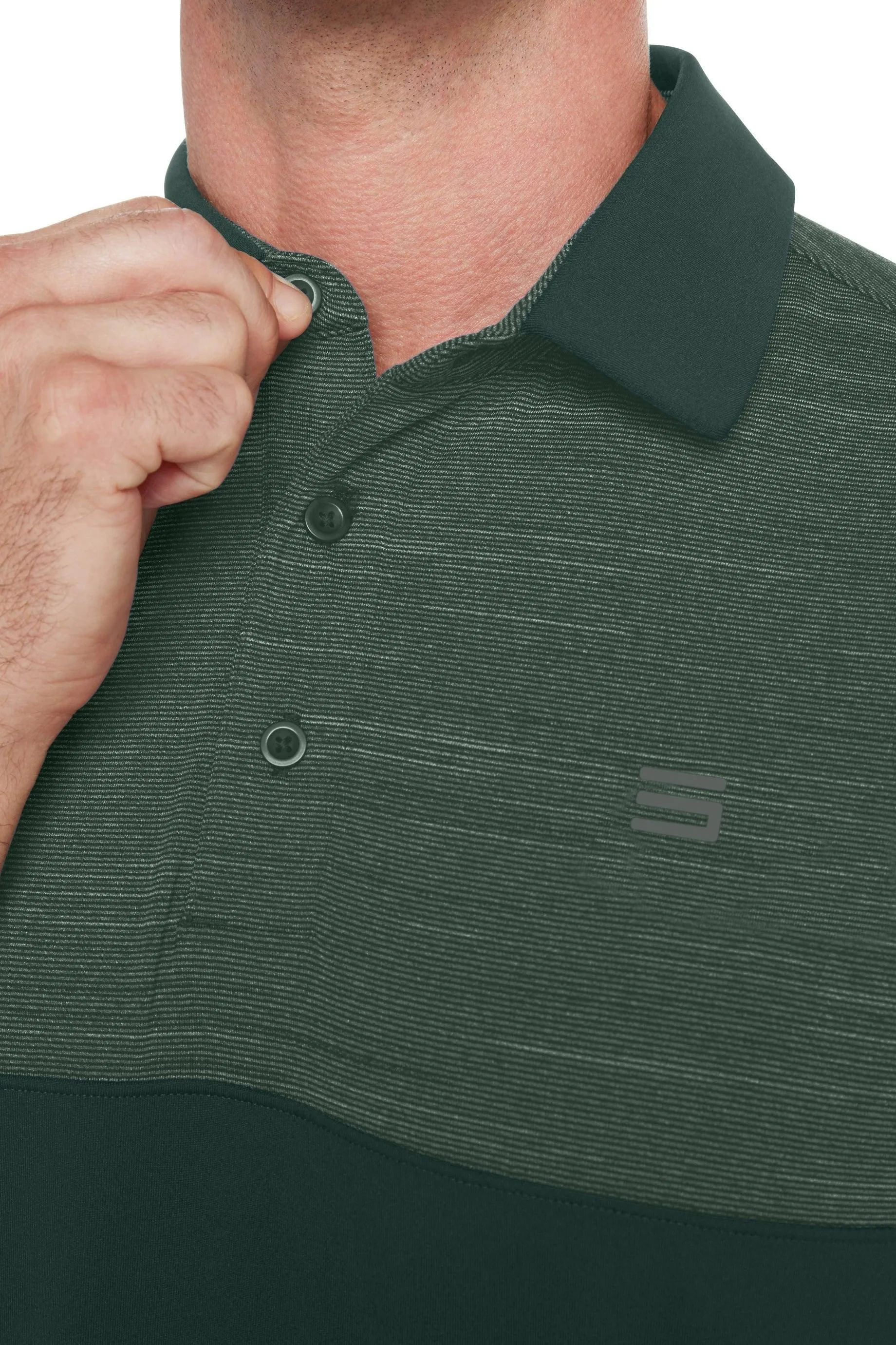 Extreme Deal - Men's Heathered Two-Tone Golf Polo