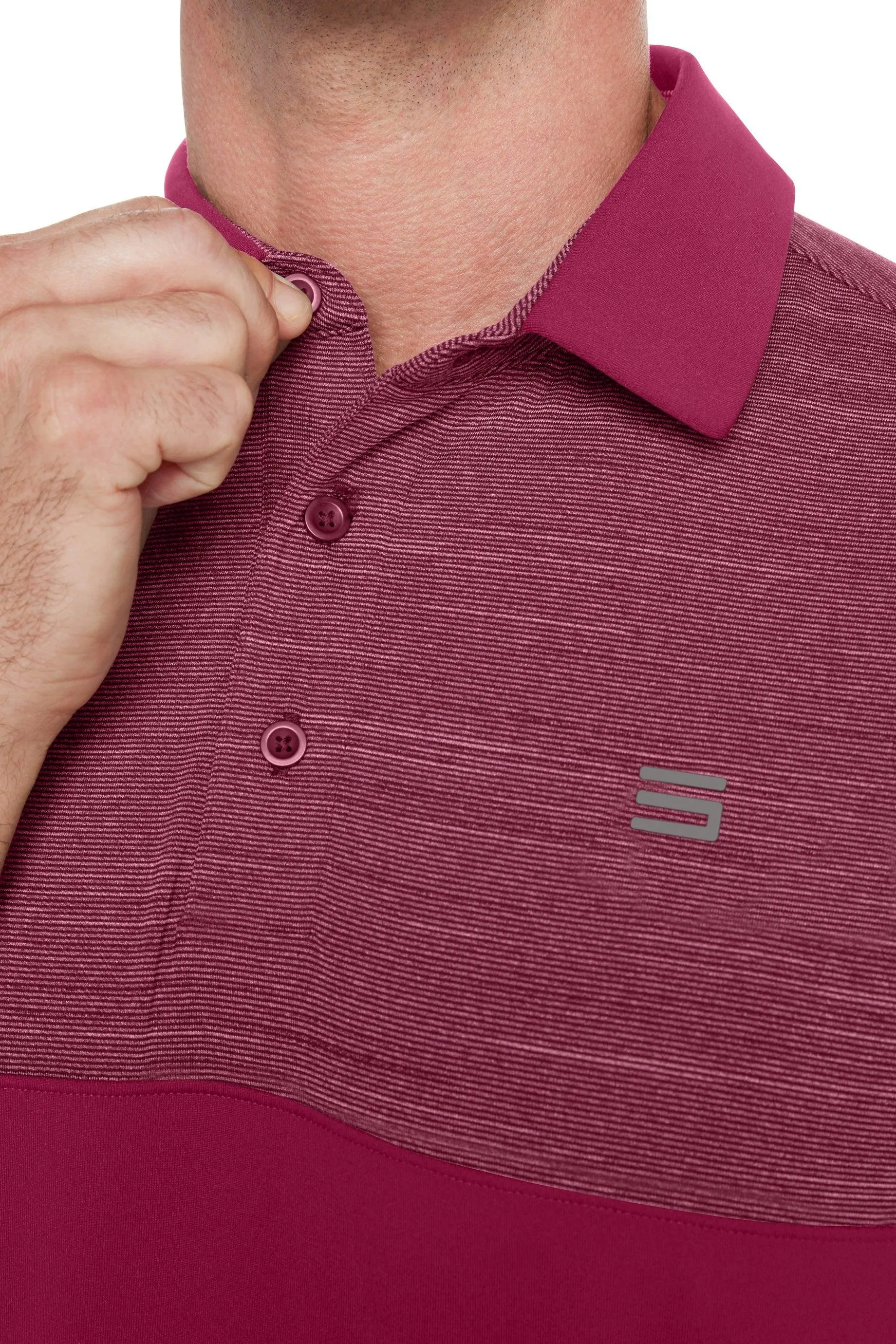 Extreme Deal - Men's Heathered Two-Tone Golf Polo