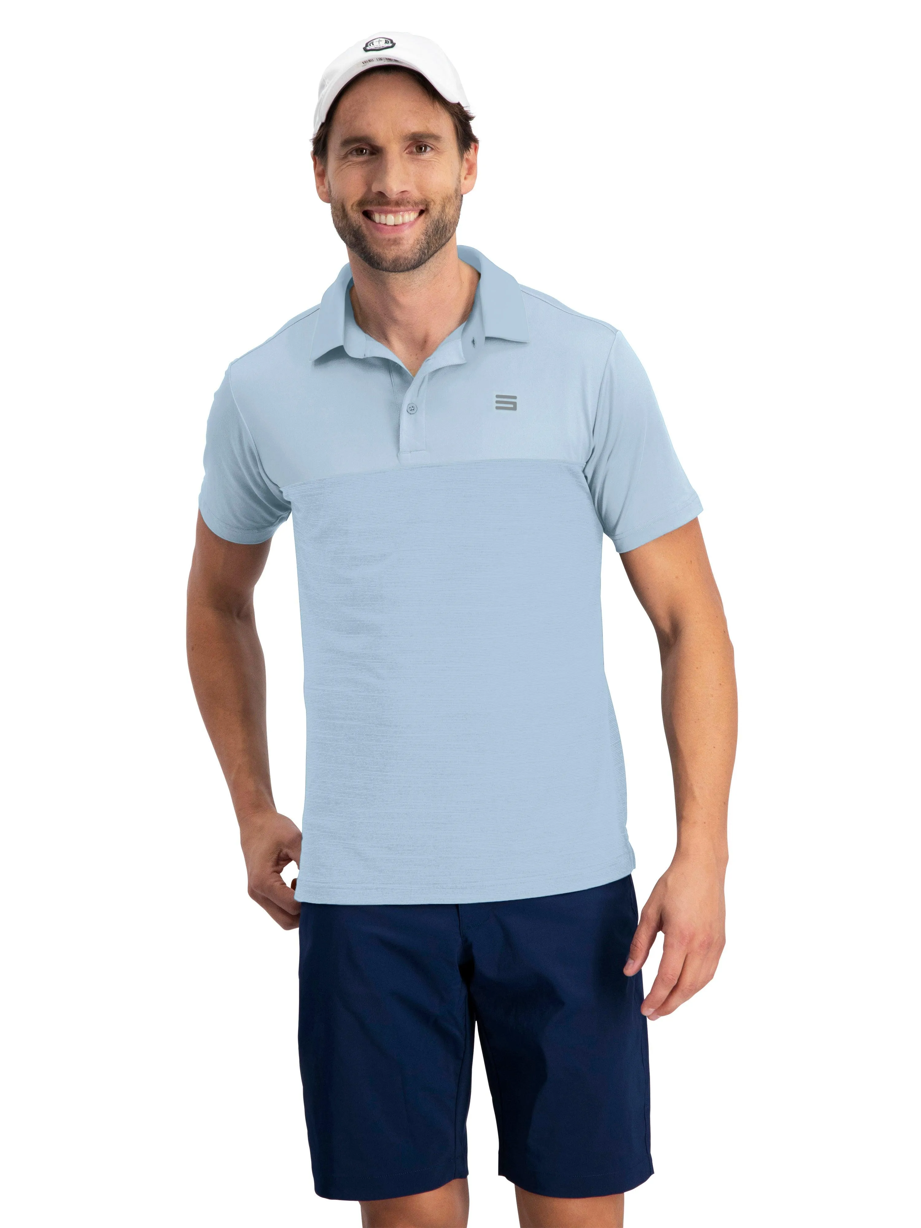 Extreme Deal - Men's Heathered Two-Tone Golf Polo