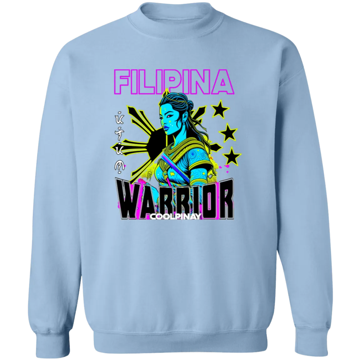 Filipina Warrior Psychadelic Unisex Crewneck Pullover Sweatshirt