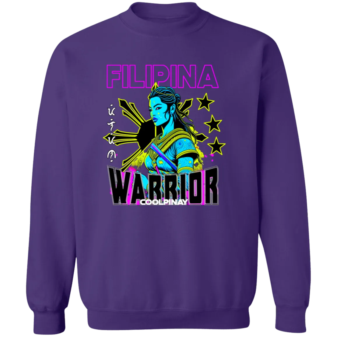 Filipina Warrior Psychadelic Unisex Crewneck Pullover Sweatshirt