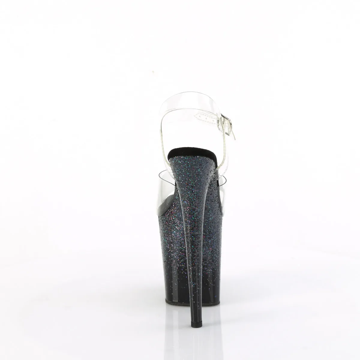 FLAMINGO-808SS  Clear/Black Multi Glitter