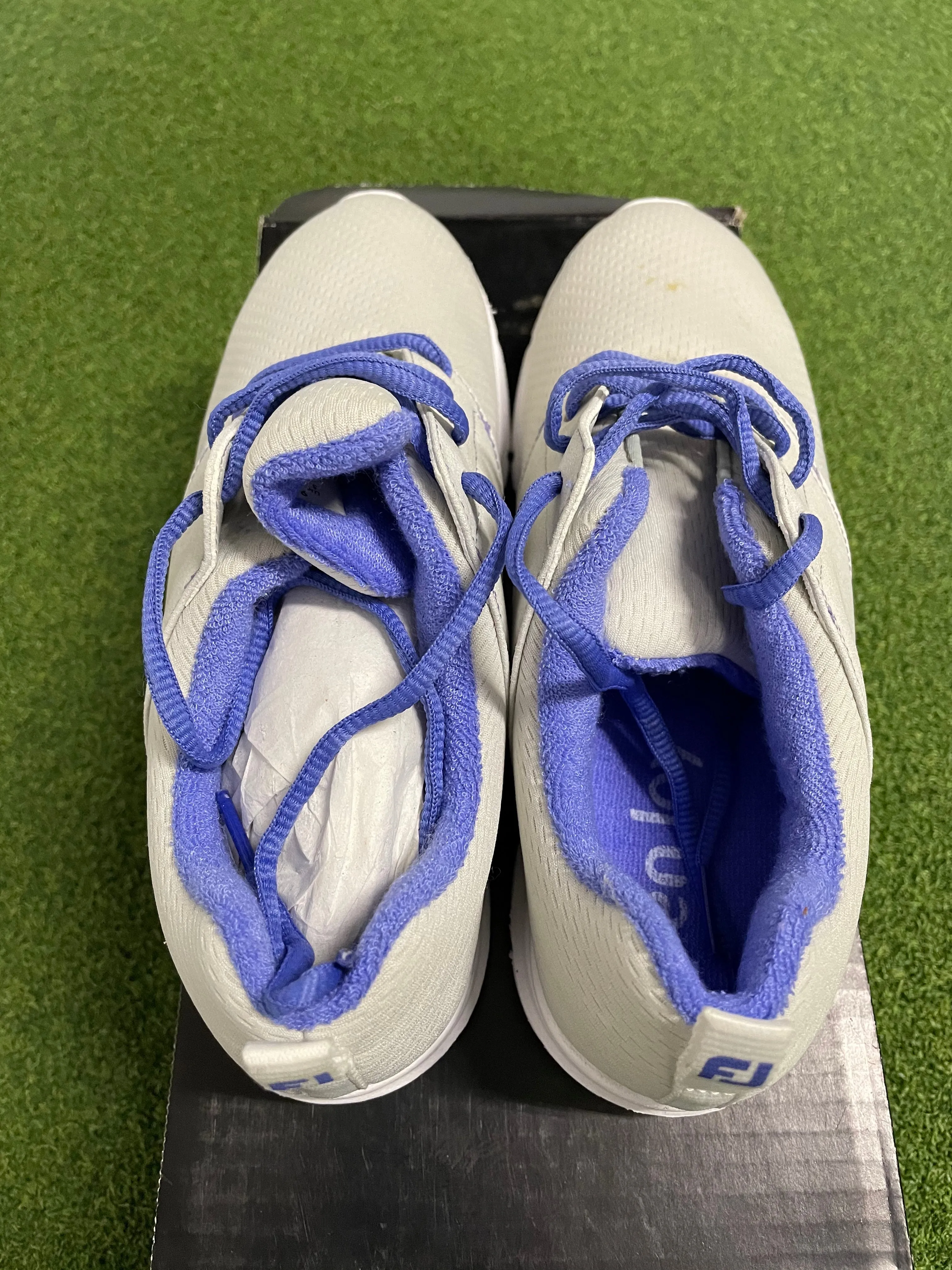 Footjoy Ladies enJoy Golf Shoes 95708K / Light Grey / Size UK 5 WIDE