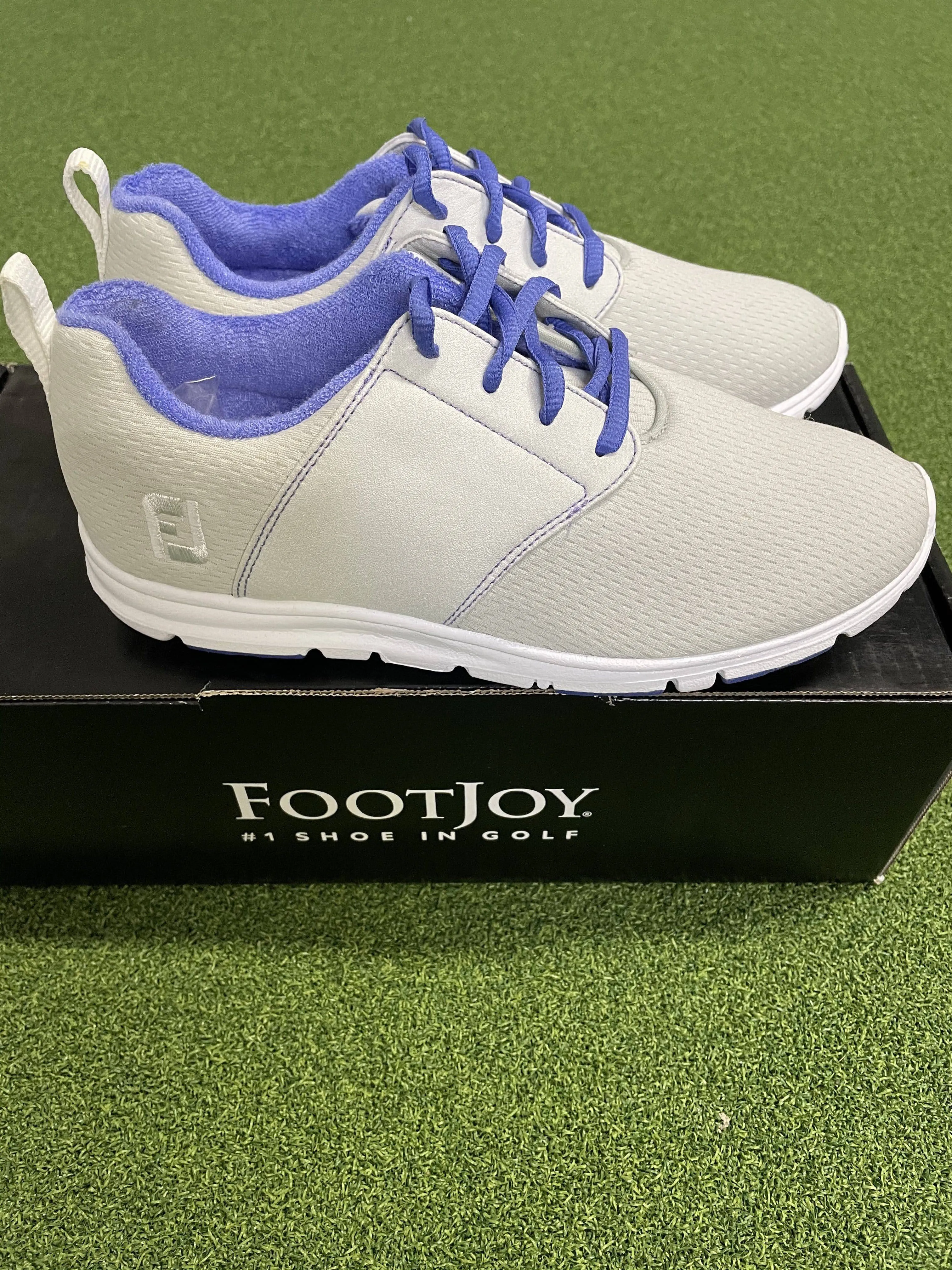 Footjoy Ladies enJoy Golf Shoes 95708K / Light Grey / Size UK 5 WIDE