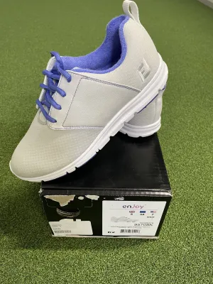 Footjoy Ladies enJoy Golf Shoes 95708K / Light Grey / Size UK 5 WIDE
