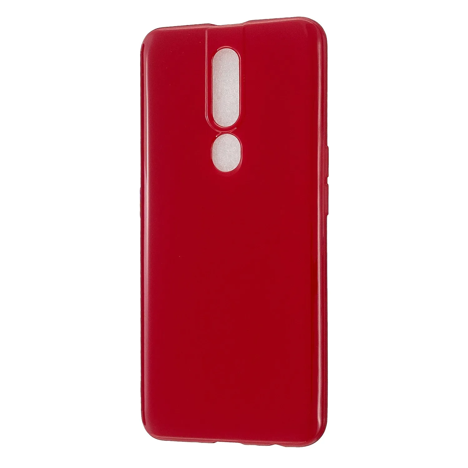 For OPPO F11/F11 Pro Cellphone Cover Glossy TPU Simple Profile Bumper Protective Mobile Phone Case Rose red