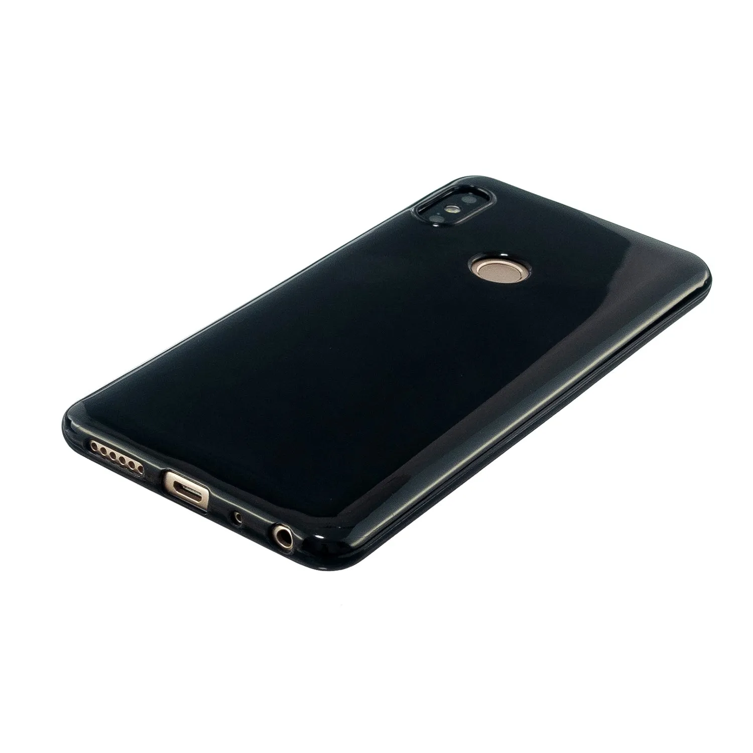 For Redmi GO/Note 5 Pro/Note 6 Pro Cellphone Cover Drop and Shock Proof Soft TPU Phone Case Classic Shell Bright black