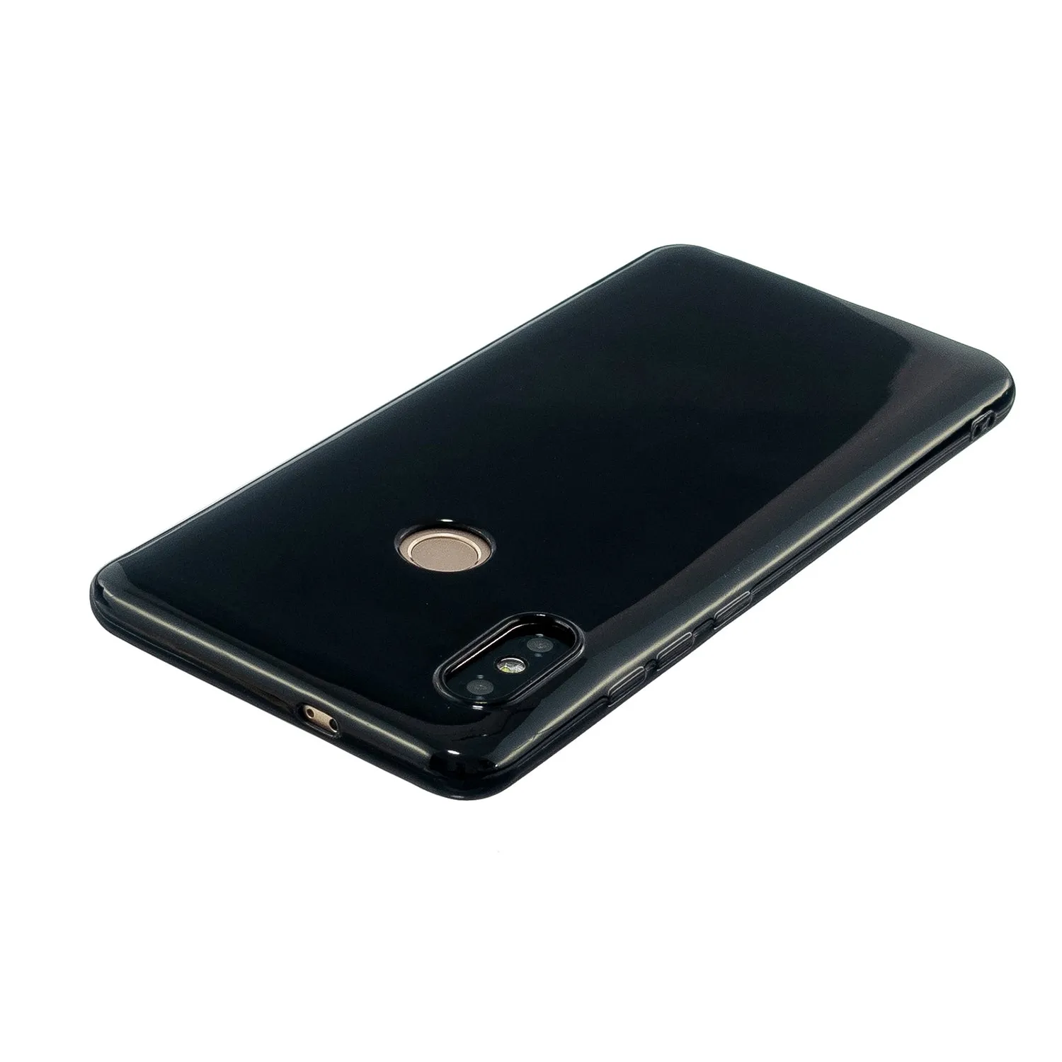 For Redmi GO/Note 5 Pro/Note 6 Pro Cellphone Cover Drop and Shock Proof Soft TPU Phone Case Classic Shell Bright black