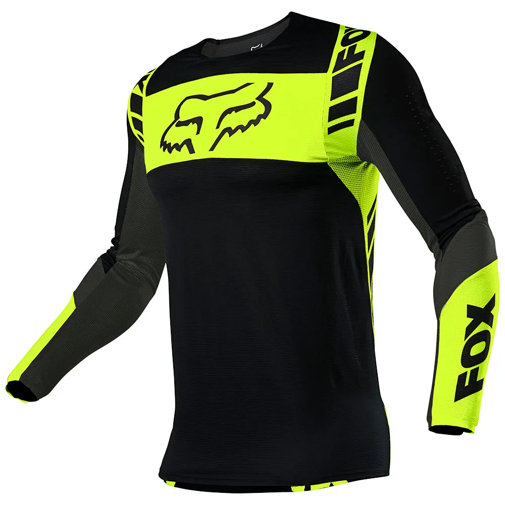 FOX FLEXAIR MACH ONE JERSEY [BLACK/YELLOW] S