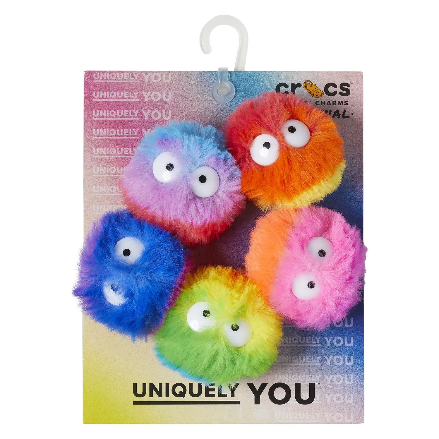 Fuzzy Puff Characters 5 Jibbitz Pack