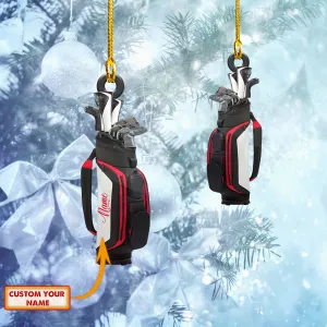 GOLF BAG - CUSTOM SHAPED ORNAMENT 09 - CV98