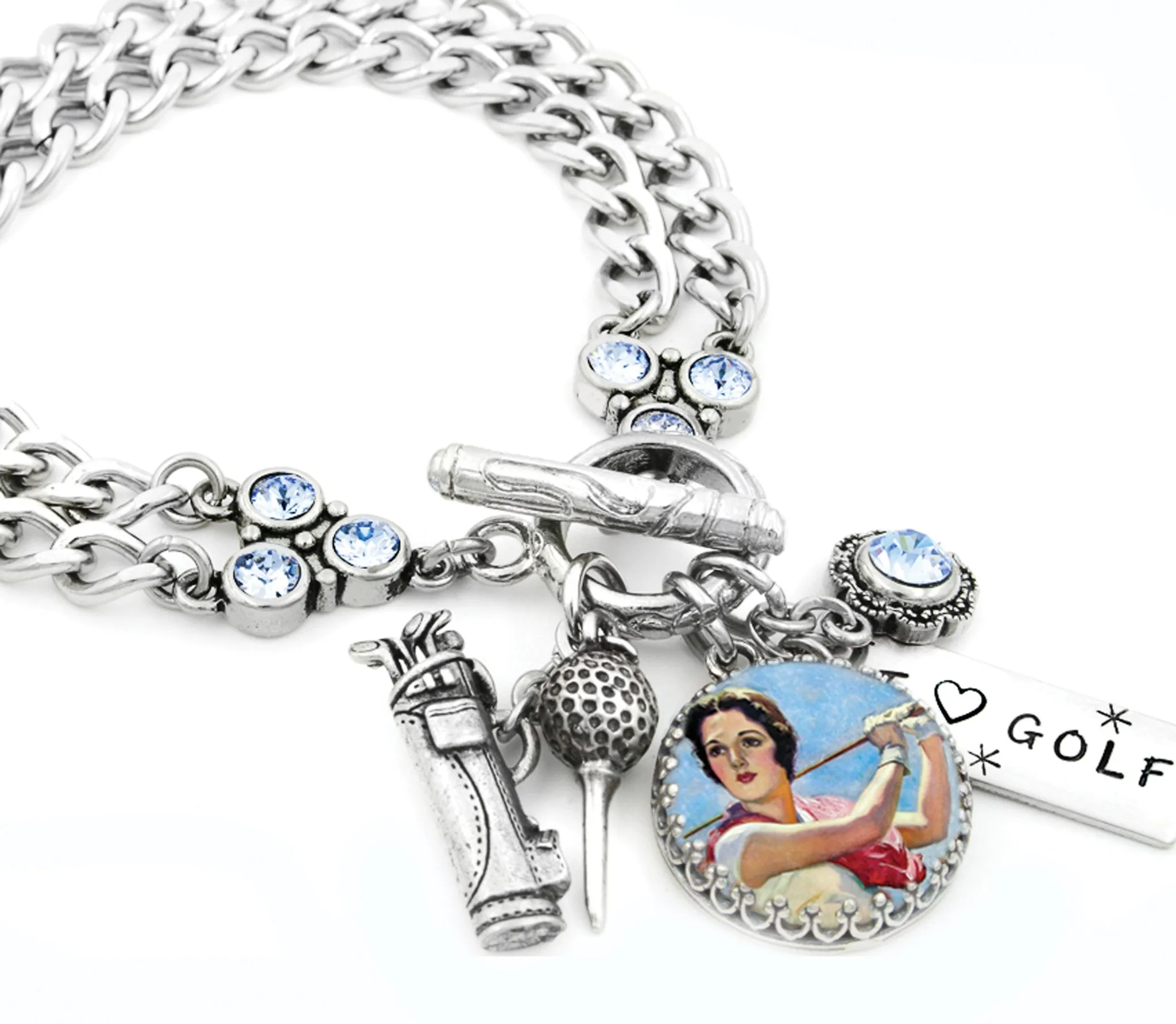 Golf Charm Bracelet