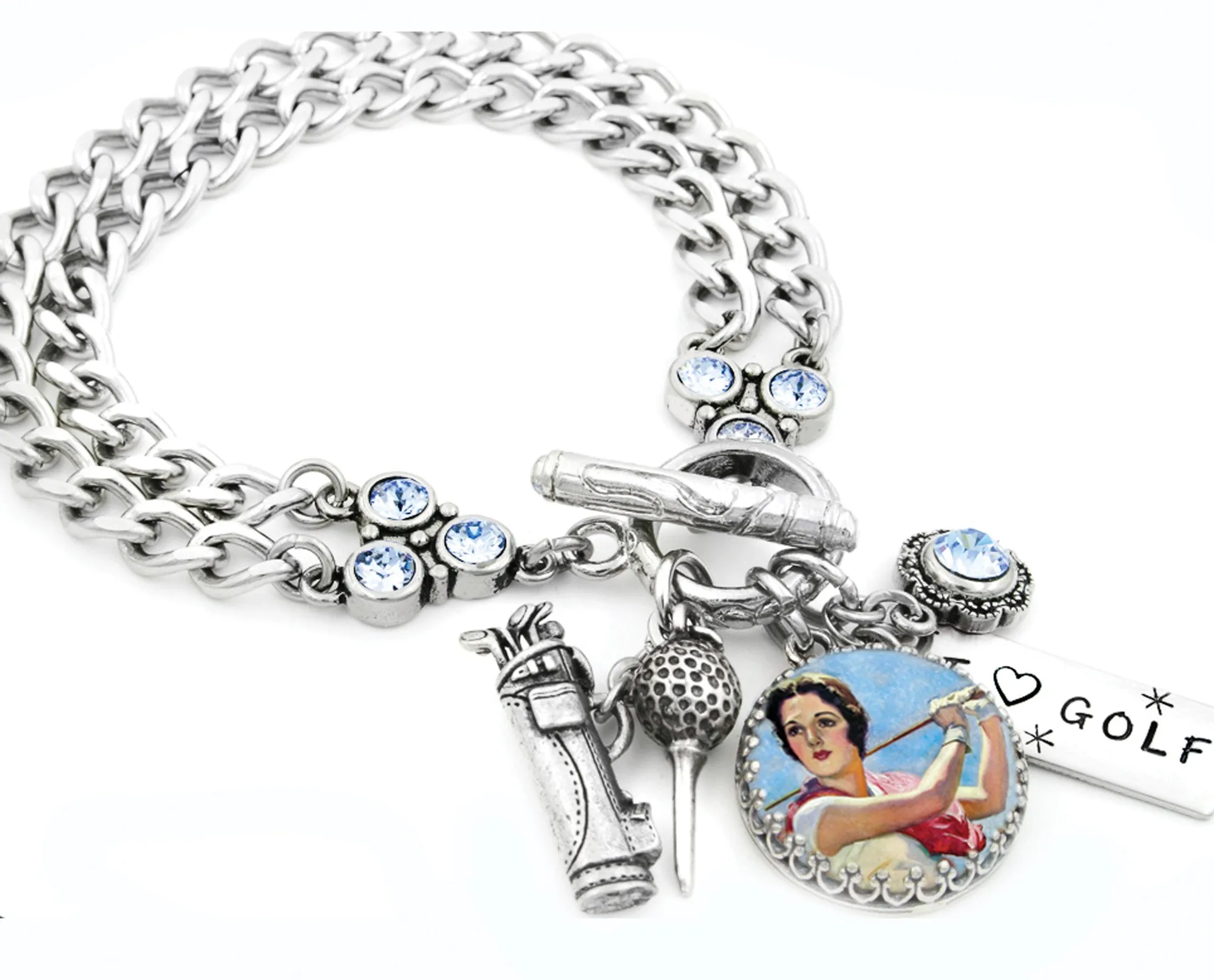 Golf Charm Bracelet