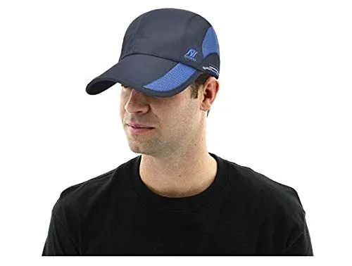 Handcuffs Unisex Cap Quick Drying Sun Hat UV Protection Sports Cap for Mens and Womens Blue