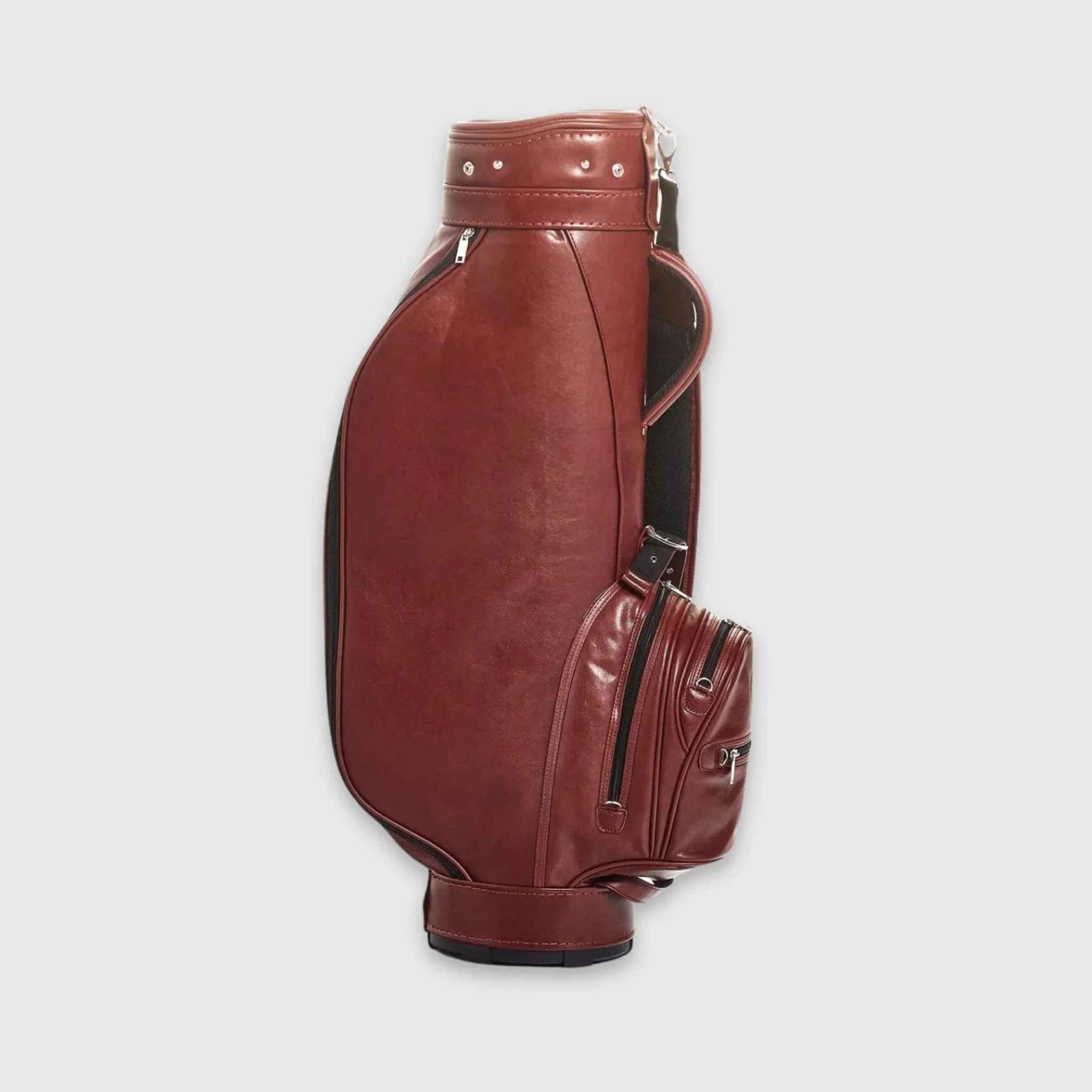 Heritage Brown Leather Golf Bag - Cart
