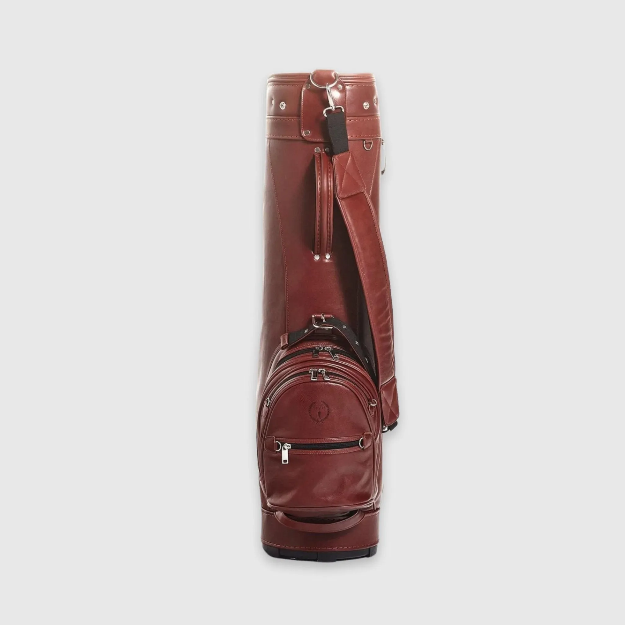 Heritage Brown Leather Golf Bag - Cart