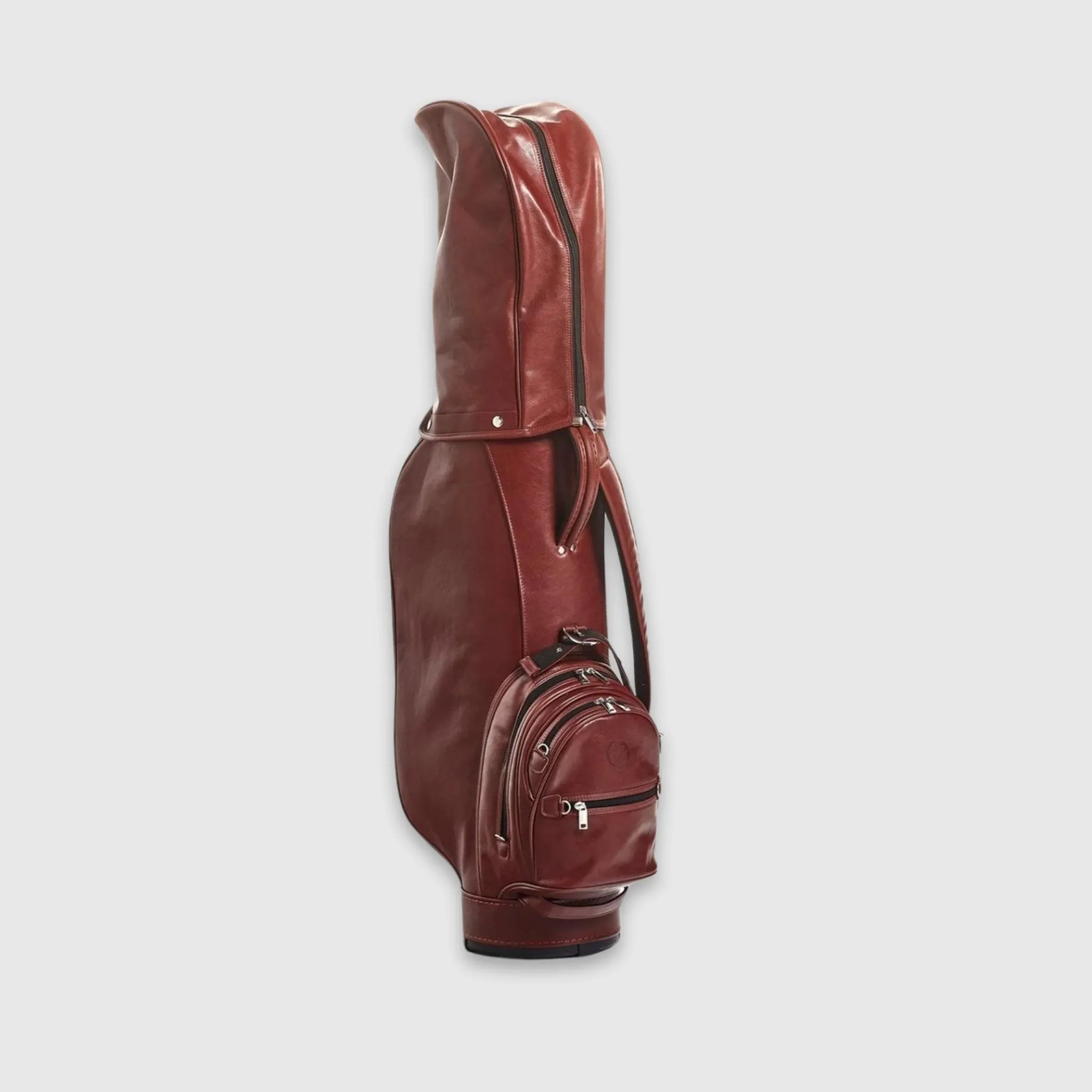 Heritage Brown Leather Golf Bag - Cart