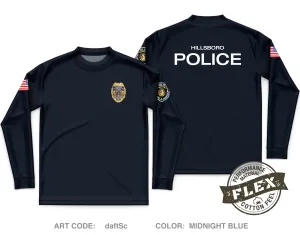 Hillsboro Police Department Core Men's LS Flex Performance Tee - daftSc