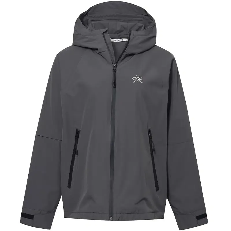 Hooded Water-Resistant Windbreaker