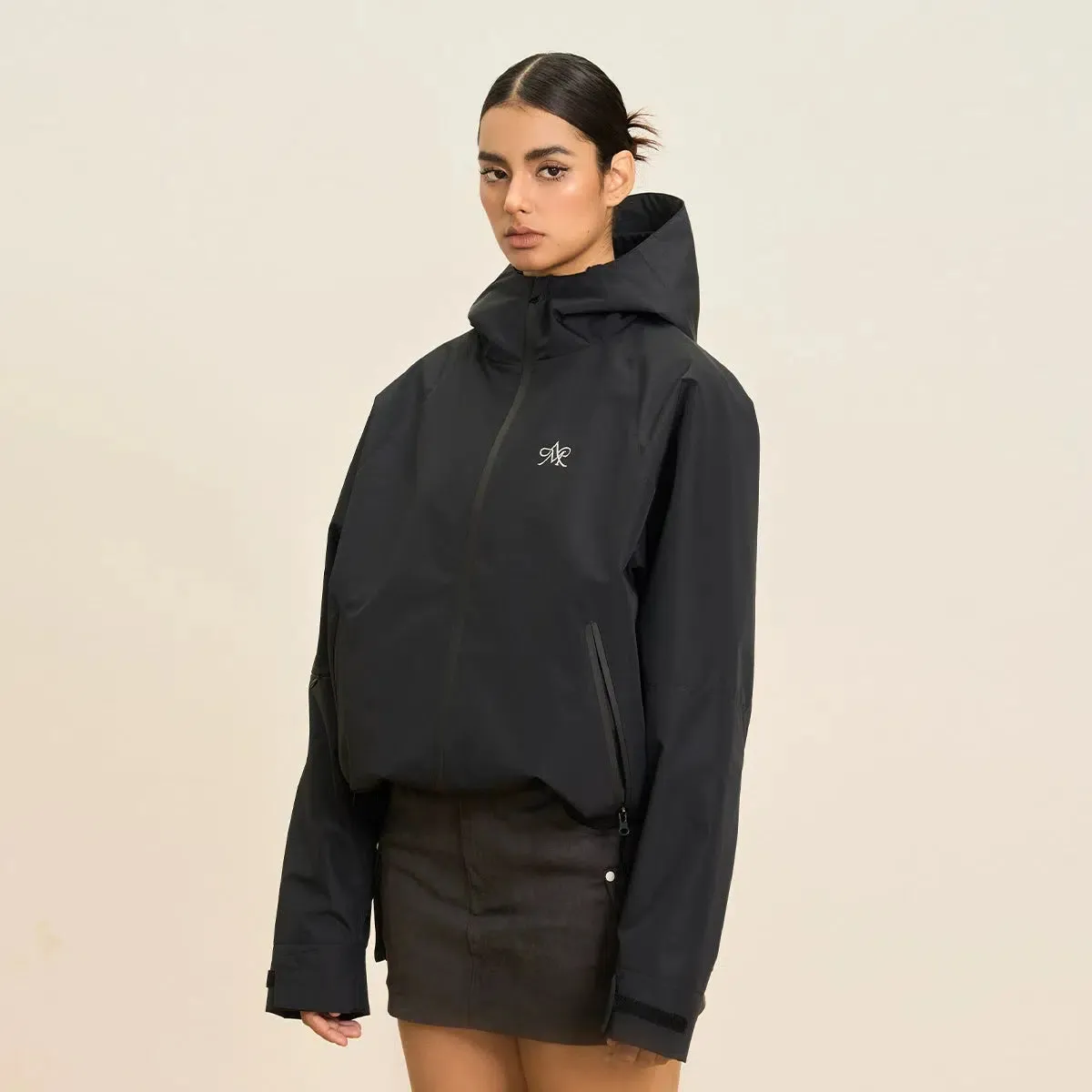 Hooded Water-Resistant Windbreaker