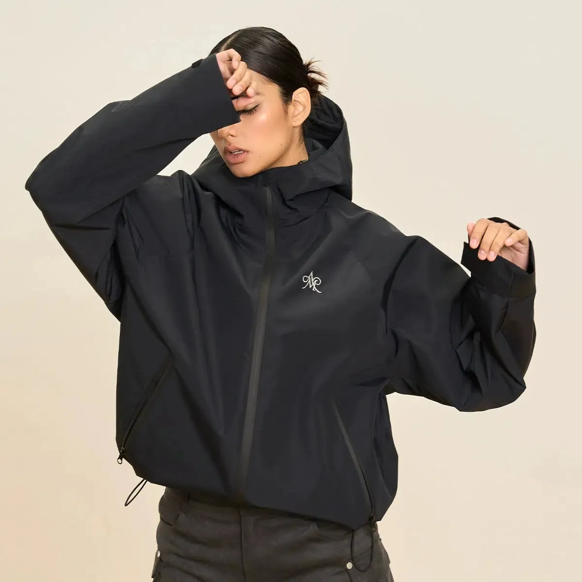 Hooded Water-Resistant Windbreaker