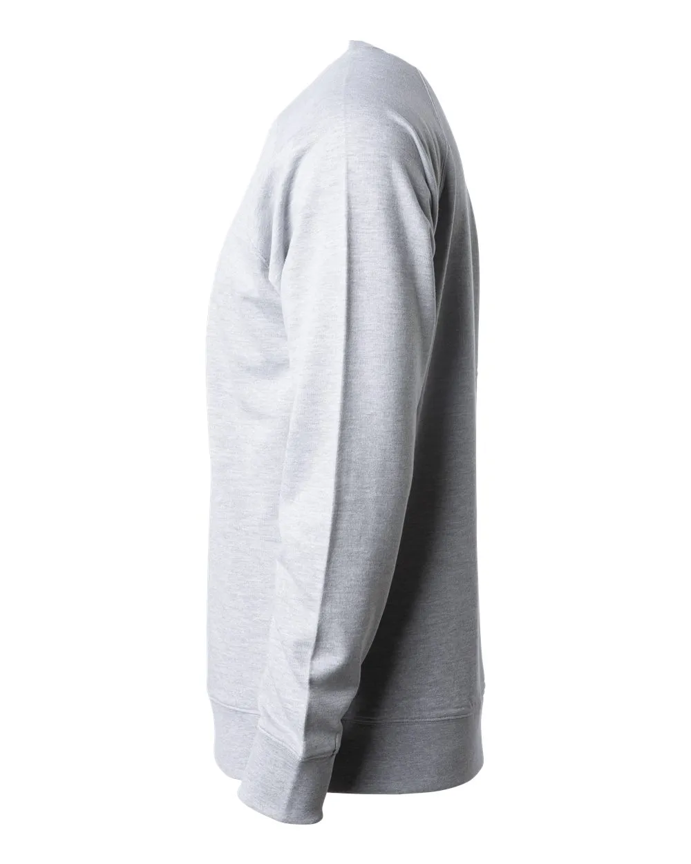 Independent Trading Co. Unisex Lightweight Loopback Terry Crewneck Athletic Heather
