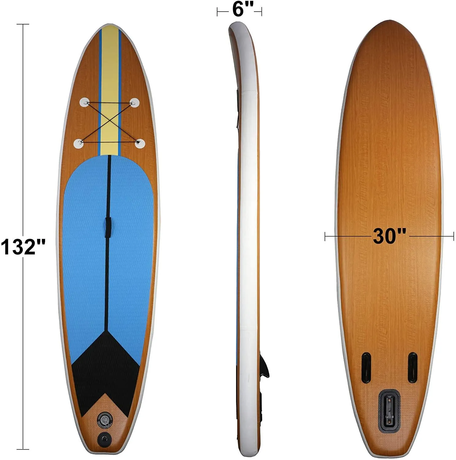 Inflatable Paddle Boards with Surf Board Accessories & Carry Bag Bottom Fin Paddling Surf Control, Non-Slip Deck