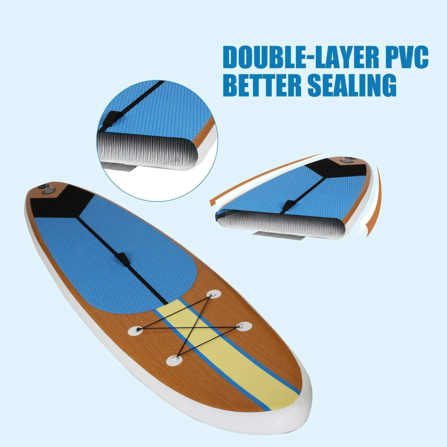 Inflatable Paddle Boards with Surf Board Accessories & Carry Bag Bottom Fin Paddling Surf Control, Non-Slip Deck