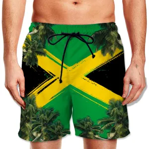 Jamaica Jamaican Flag Symbol Men Beach Shorts