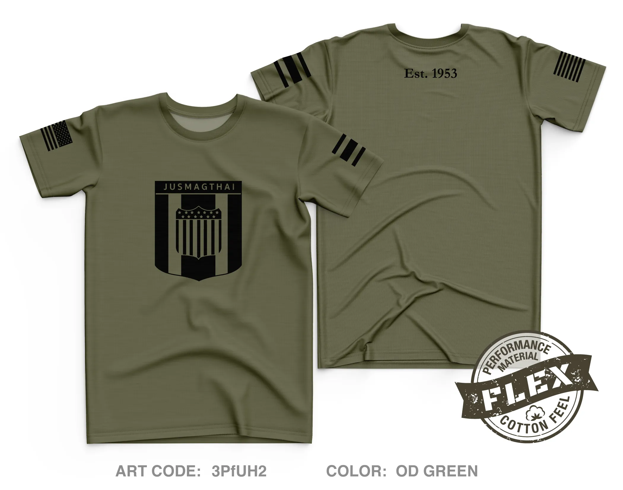 JUSMAGTHAI Core Men's SS Flex Performance Tee - 3PfUH2