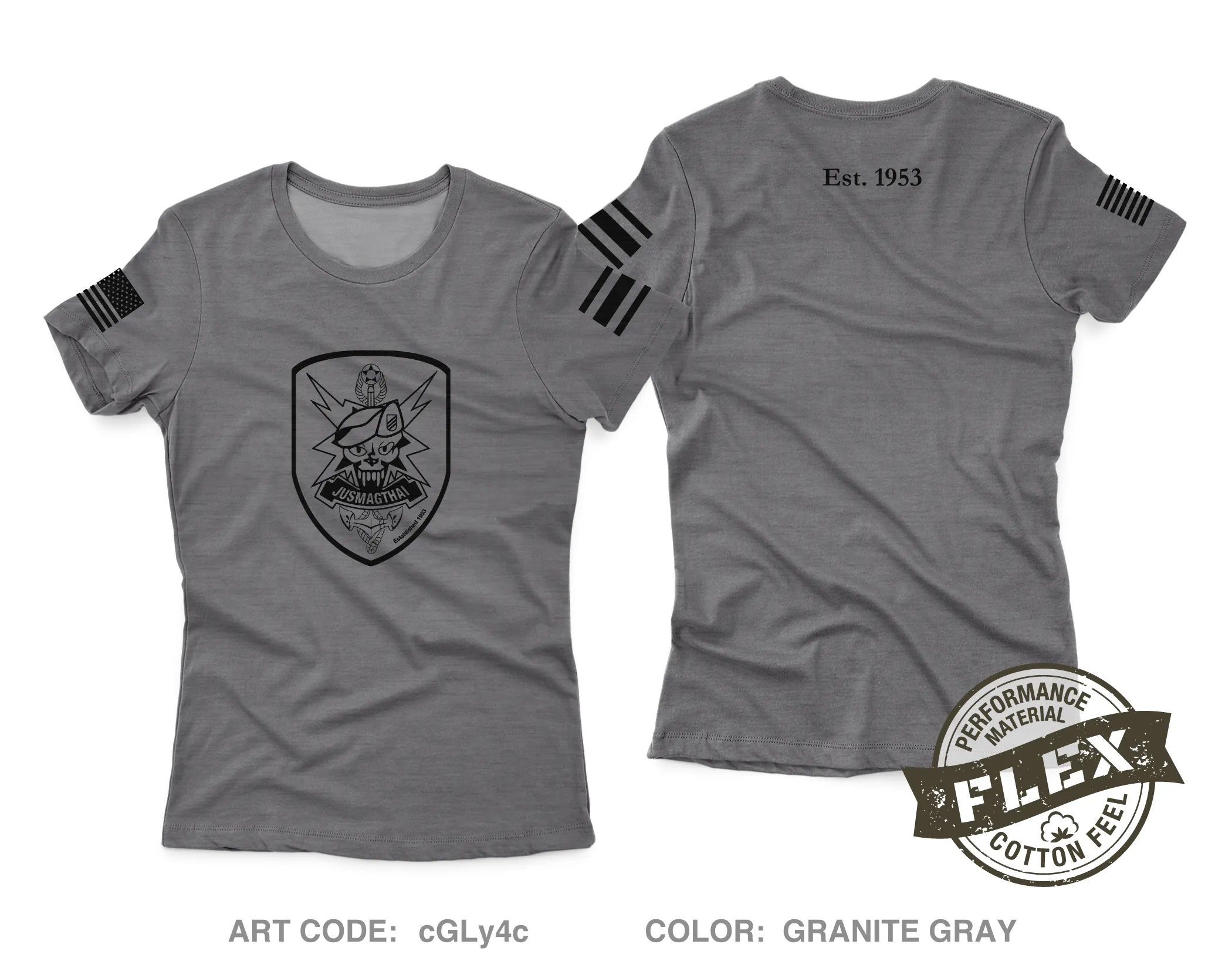 JUSMAGTHAI Women's SS Flex Performance Tee - cGLy4c
