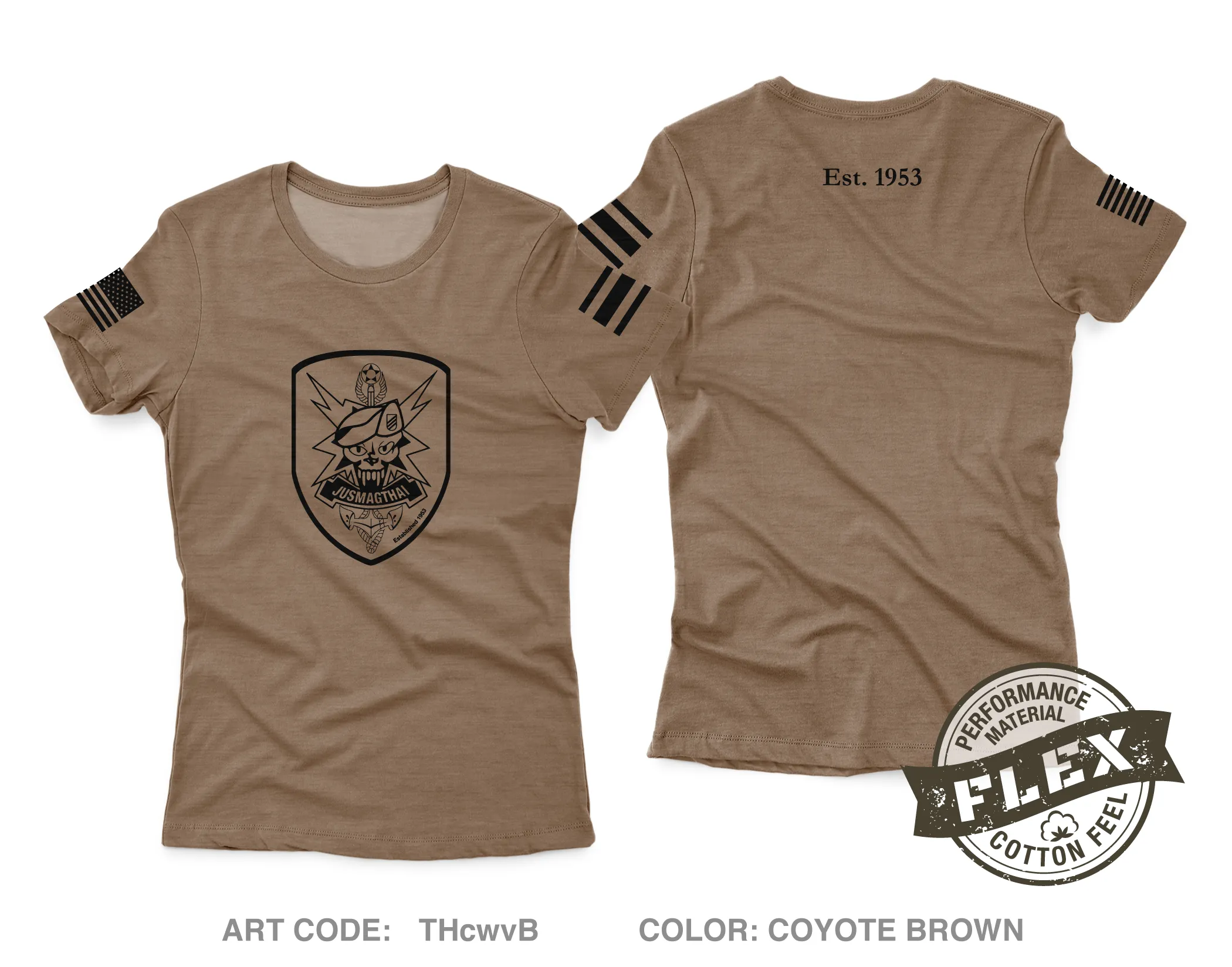 JUSMAGTHAI Women's SS Flex Performance Tee - THcwvB