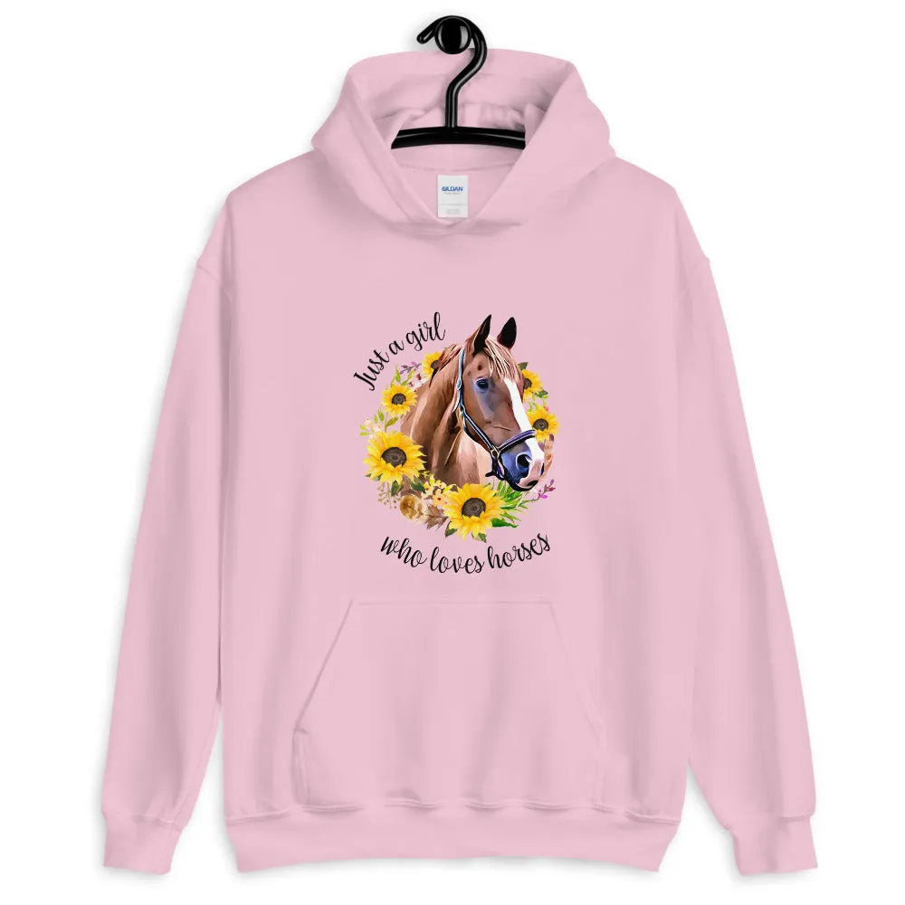 Just a Girl Who Loves Horses Unisex Hoodie