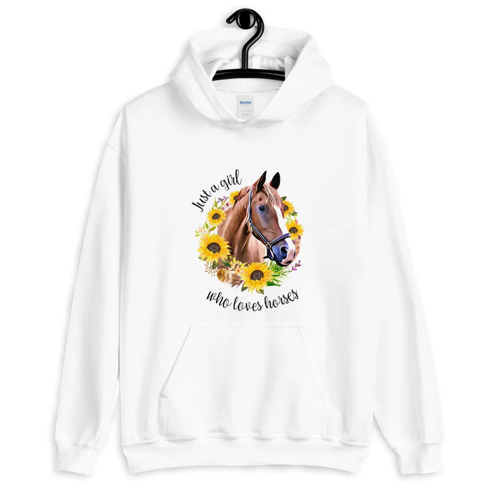Just a Girl Who Loves Horses Unisex Hoodie