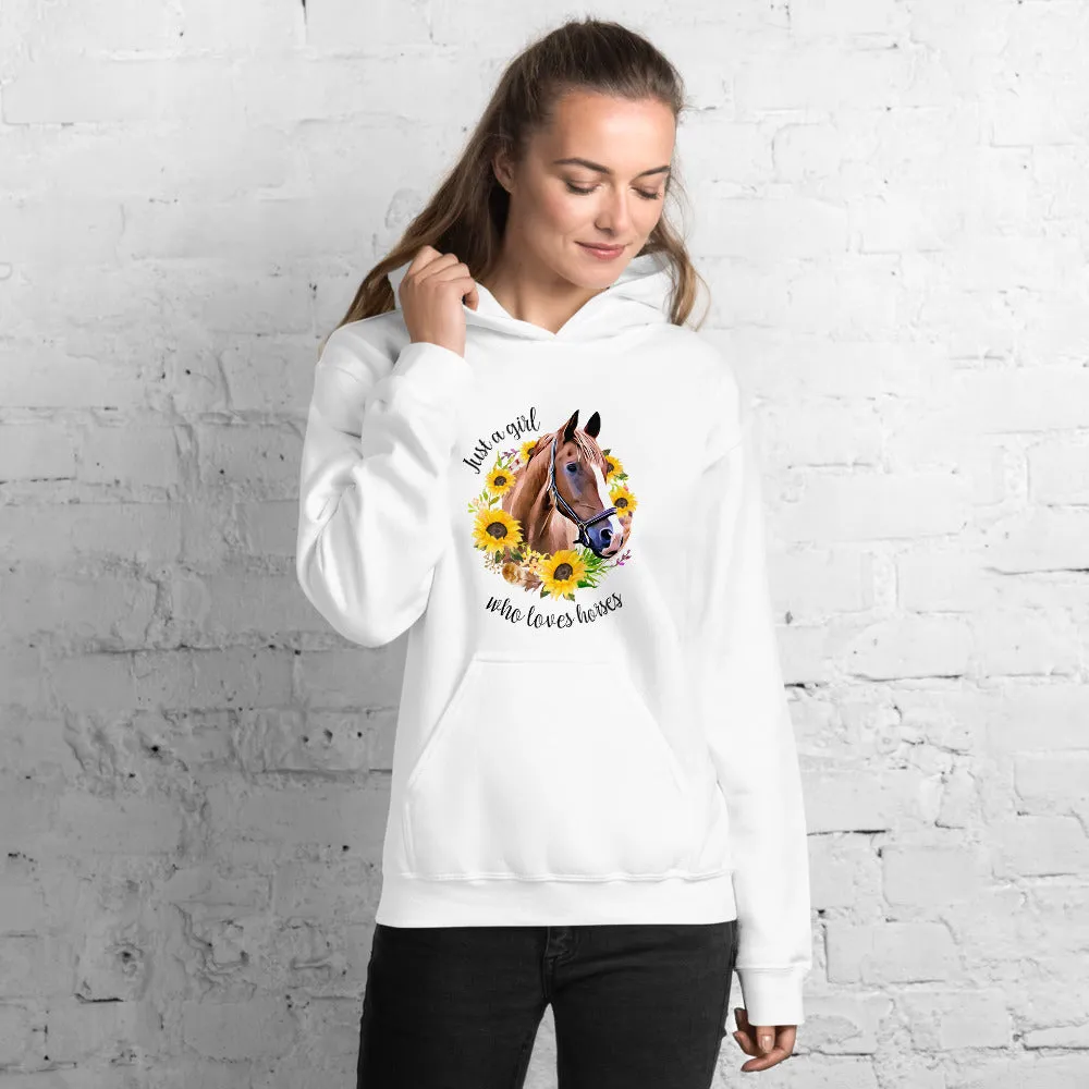Just a Girl Who Loves Horses Unisex Hoodie