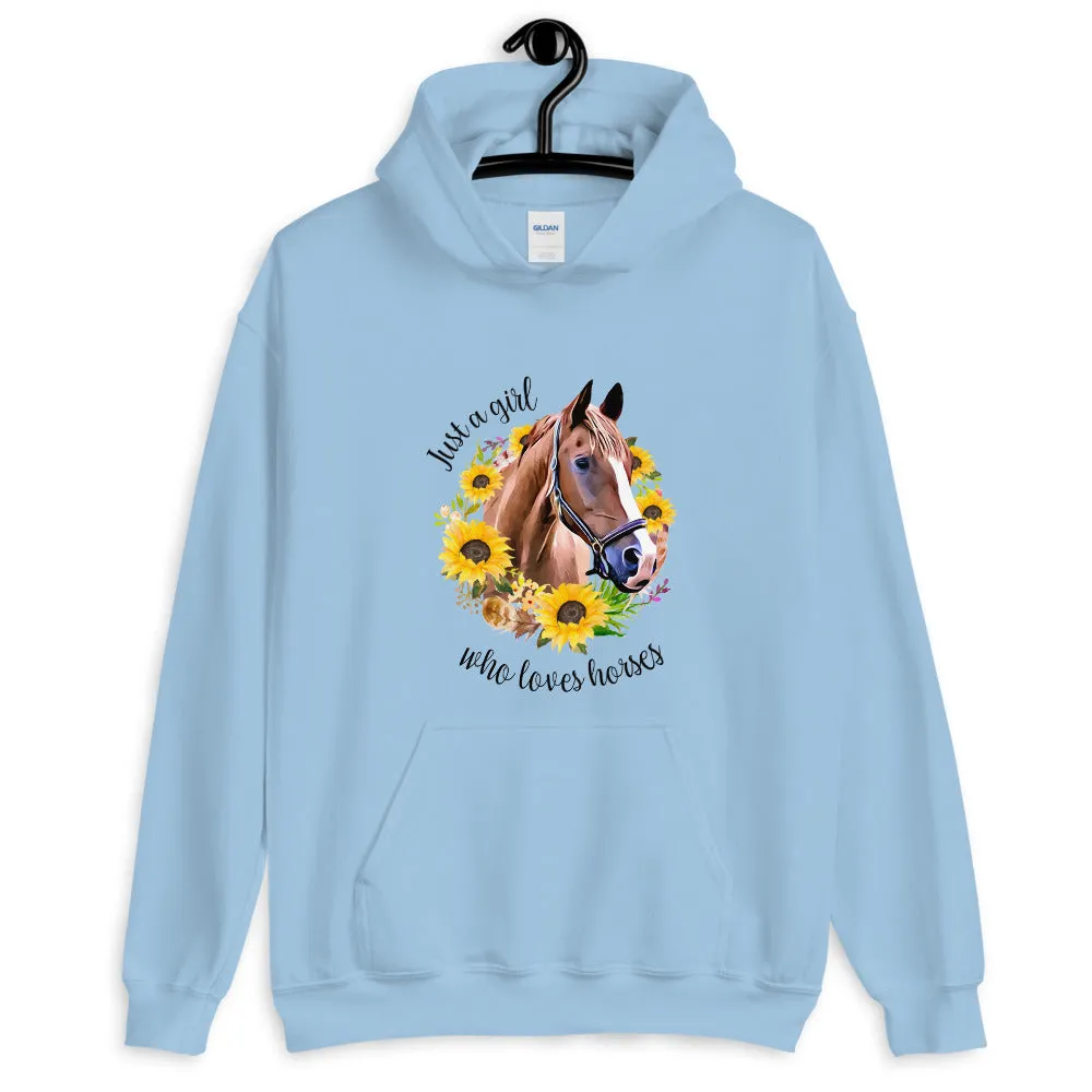 Just a Girl Who Loves Horses Unisex Hoodie