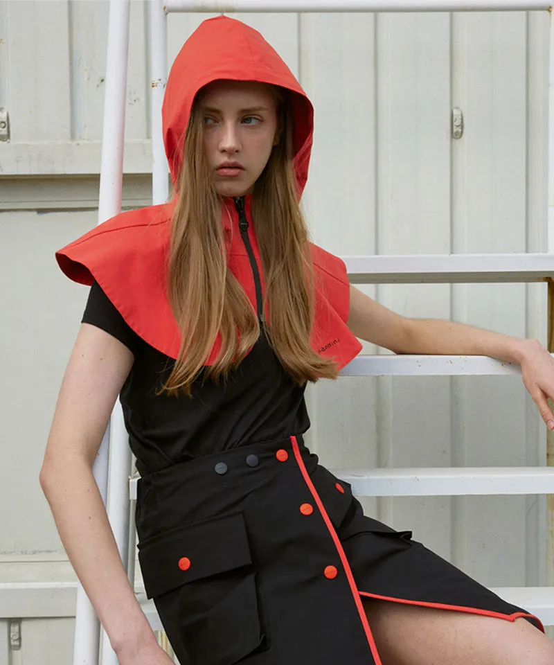 KANDINI Rain Hoodie Poncho - Orange