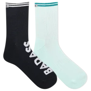 K.Bell Women's K.B Athletic Badass Active Anklet Sock 2 Pack